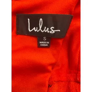 Lulus Favorite Flair Red Lace Bell Sleeve Dress Fit Flare Small Date Night Guest thumbnail 5