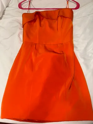 strapless mini dress Orange Size XXS thumbnail 3
