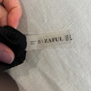 Zaful Black Ribbed One Shoulder Bikini thumbnail 6