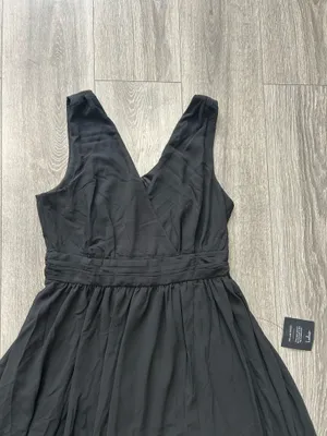 New Lulus Thoughts of Hue Black Surplice Maxi Dress Size Large MSRP $99 thumbnail 8