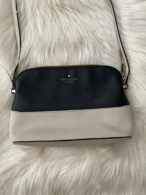 Kate Spade Black and Cream Crossbody Bag thumbnail 5