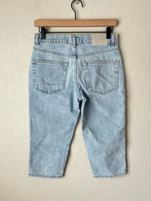We the Free Free People Sun City Denim Capris Pale Indigo Size 25 thumbnail 5