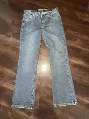 Saltworks Medium Rise Bootcut Blue Jeans Size 6P thumbnail 1