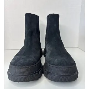 Boemos Suede Platform Chelsea Boots Lug Sole Italy size 37 thumbnail 5