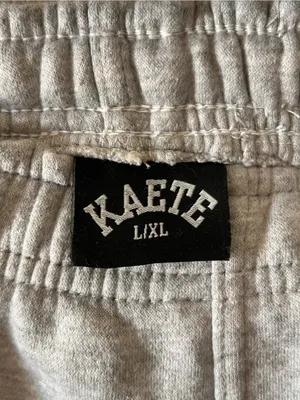 Kaete Gray Cozy Boyfriend Fit Grunge Sweatpants Sz L/XL Indie Sleaze Vibes Fall thumbnail 5