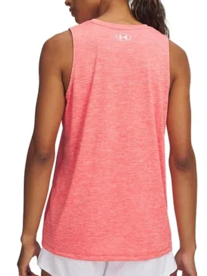 Under Armour Women's Tech Twist Tank Top Venom Red & White size Small. thumbnail 5