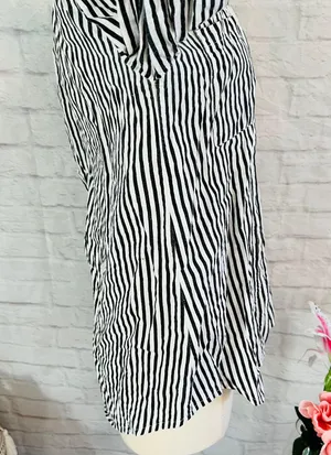 Nova Sky Striped Button Up Top thumbnail 9