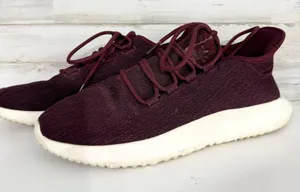 Adidas Women‎ Size 7 Tubular Shadow Maroon Running Sneakers Athletic Casual thumbnail 1