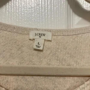 *J. Crew Collection Colorblock Ivory Tan Sequin Large Party Sleeveless Blouse #L thumbnail 2