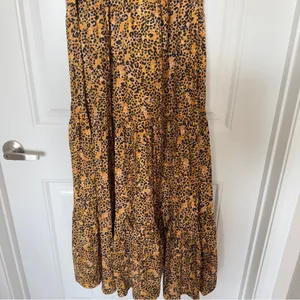 Saylor Kristin Large Leopard Print Tiered‎ Maxi Dress Cottagecore Prairie Boho thumbnail 8
