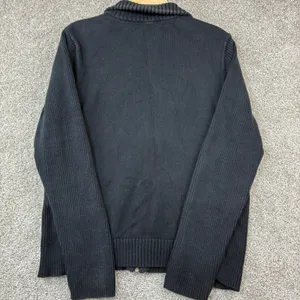 LRL Lauren Ralph Lauren Full Zip Sweater Jacket Womens XL Black Capsule Wardrobe thumbnail 3
