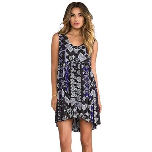 Free People Size Small Dress Take Me To Thailand Dress Purple Mini Boho 514‎ thumbnail 2