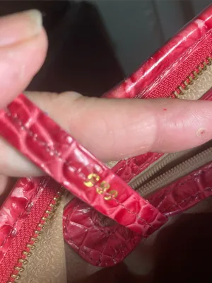 Brahmin red croc-embossed leather tote bag thumbnail 14