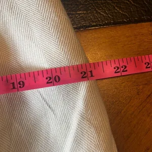 Glenbrooke Vtg 14‎ Cream Herringbone Pleated Midi Pencil Skirt Lined Secretary thumbnail 9