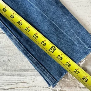 Abercrombie & Fitch High Rise‎ Mom Jeans Sz 24/00R Full Length Medium Wash Denim thumbnail 11