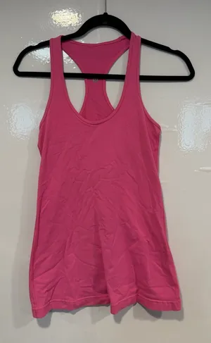Sonic Pink‎ lululemon racerback cool tank top thumbnail 1