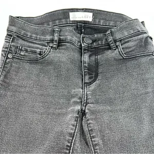 Ann Taylor LOFT Women's Modern Skinny Black Denim Low Rise Jeans Size 24 thumbnail 10