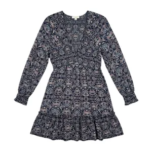 Lovestitch Smocked Mini Dress Size Large thumbnail 1