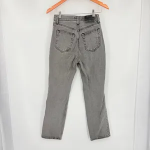 Abercrombie & Fitch Ankle Straight Womens Jeans Sz 26 Gray Y2K Grunge 90s Indie thumbnail 5