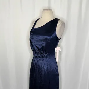 NWT!! AVEC LES FILLES Blue Maxi Dress Cutouts Asymmetrical Party‎ Cocktails 8 thumbnail 6