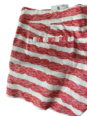 J CREW Rope Print Striped Stretch Shorts Size 8 NEW thumbnail 6