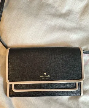 Kate spade Black crossbody bag with pink trim thumbnail 1