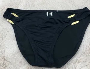 St John Sport Old Money Country Club black bikini with gold accent swimwear thumbnail 1