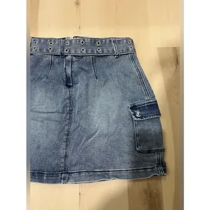 Juicy Couture NWT Size 25 XS Blue Denim Belted Cotton Cargo Miniskirt Retro Y2K thumbnail 8