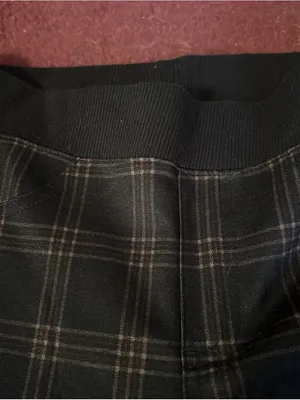 No Boundaries Woman’s Black Plaid Stretch Pants thumbnail 3