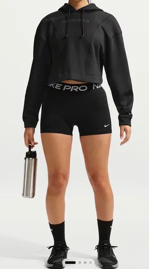 Nike Pro Shorts Black Women’s Medium 3 Inch Compression Biker Short thumbnail 1