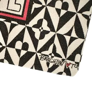 Brighton Love Zippered Makeup‎ Bag Women's Black White Valentine Hearts thumbnail 5