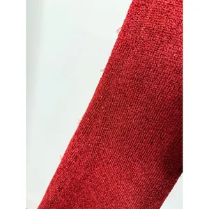 Runaway The Label Maxi Dress Red One Shoulder Rosette Metallic Knit Gown thumbnail 5