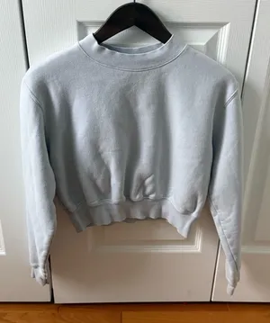 Aritzia Tna Cozy Fleece Crew in Plein Air thumbnail 1
