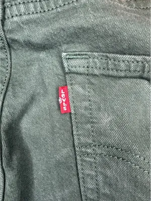 Levi's green 511 Slim Fit garment-dyed stretch denim jeans Water<Less 28x32 thumbnail 8