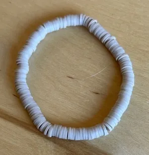 Rubber Band Bracelet White Size 6 thumbnail 1
