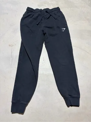 Gymshark Black Sweat Joggers with Logo XS thumbnail 1