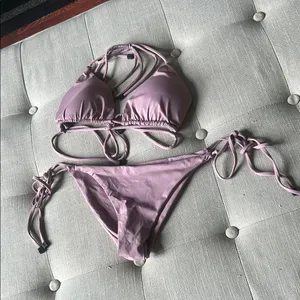 Non Signe Lilac Two Piece Swim Size Medium thumbnail 3