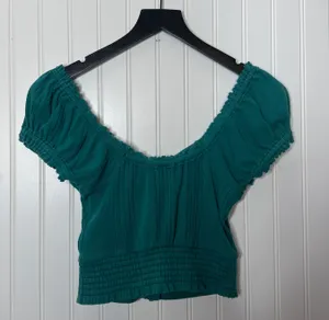 Free People We The Free Button Down Crop Top Size Small thumbnail 4