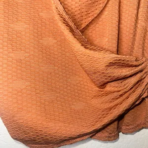 Free People‎ Rust Textured Wrap Top - Long Sleeve Balletcore Crossover thumbnail 2