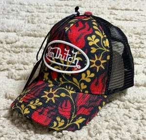 New Von Dutch unisex Burnbloom Trucker Hat thumbnail 1