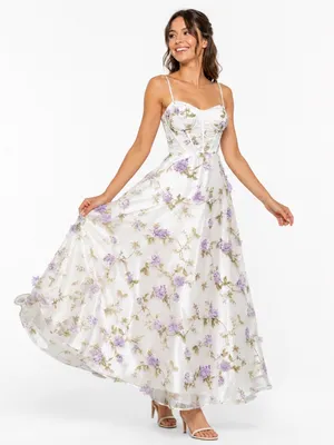 TLC Say Yes - 3D Floral Embellished Sweetheart Ball Gown thumbnail 1