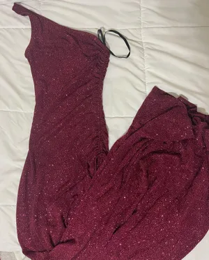 City Triangles Burgundy glitter prom Dress thumbnail 1