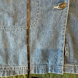 Liz Claiborne Blue Denim Mini Dress with Front Buttons thumbnail 4