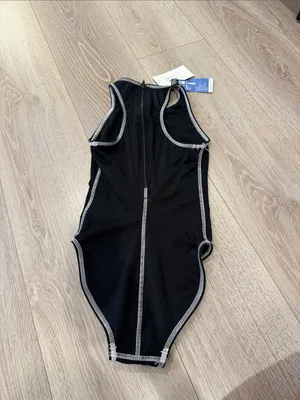 NWT Turbo Women's Comfort Match Water Polo Suit Black Small thumbnail 4