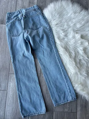 H&M Light Blue Straight Leg Jeans thumbnail 2