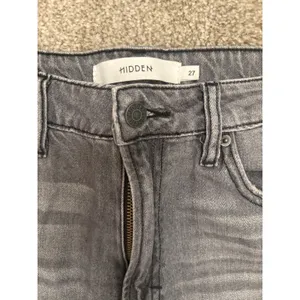 Hidden Happi Flare Jeans Women's 27 Gray High Rise Distressed 100% Cotton thumbnail 6