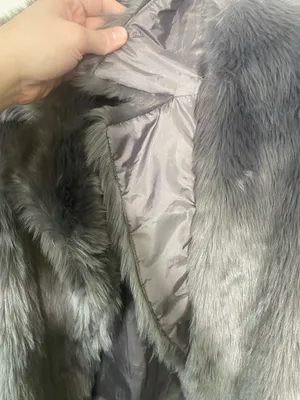 Forever 21 Exclusive Faux Fur Gray Women's Jacket thumbnail 8