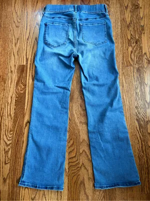 Quince Nina Stretch Pull-On Kick Flare Jeans – Laguna Blue – Size Small thumbnail 6