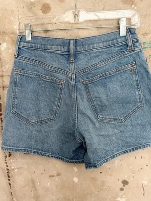 Madewell Light Blue High-Rise Denim Jean Shorts thumbnail 4