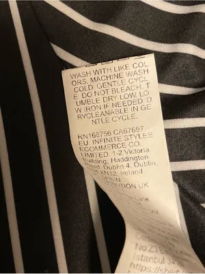SHEIN Black and White Vertical Stripe Midi Dress thumbnail 6
